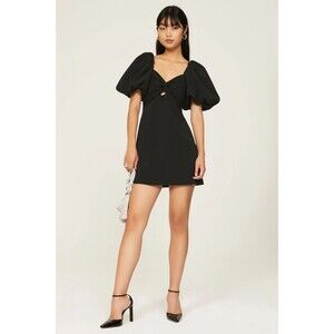 toccin twist front mini dress